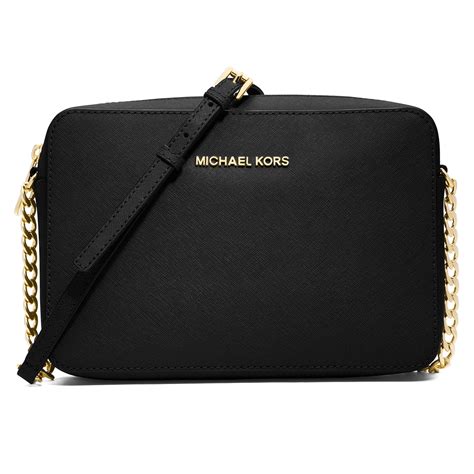 black michael kors nylon and patent leather bag|black crossbody Michael Kors bag.